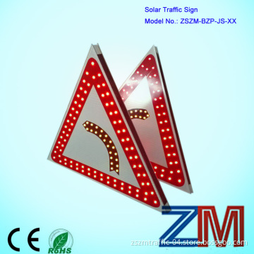 Solar Aluminum LED Dangerous Curve Sign/ Traffic Road Sign